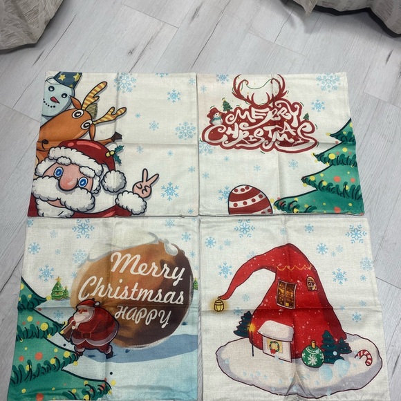 Other - Festive Christmas Accent Pillow Covers